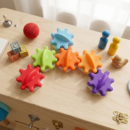 DIY Montessori Busy Board Accessories Set Wooden Sensory Activity Toys Gear Switch LED Light Drum Beads Educational Learning Toy