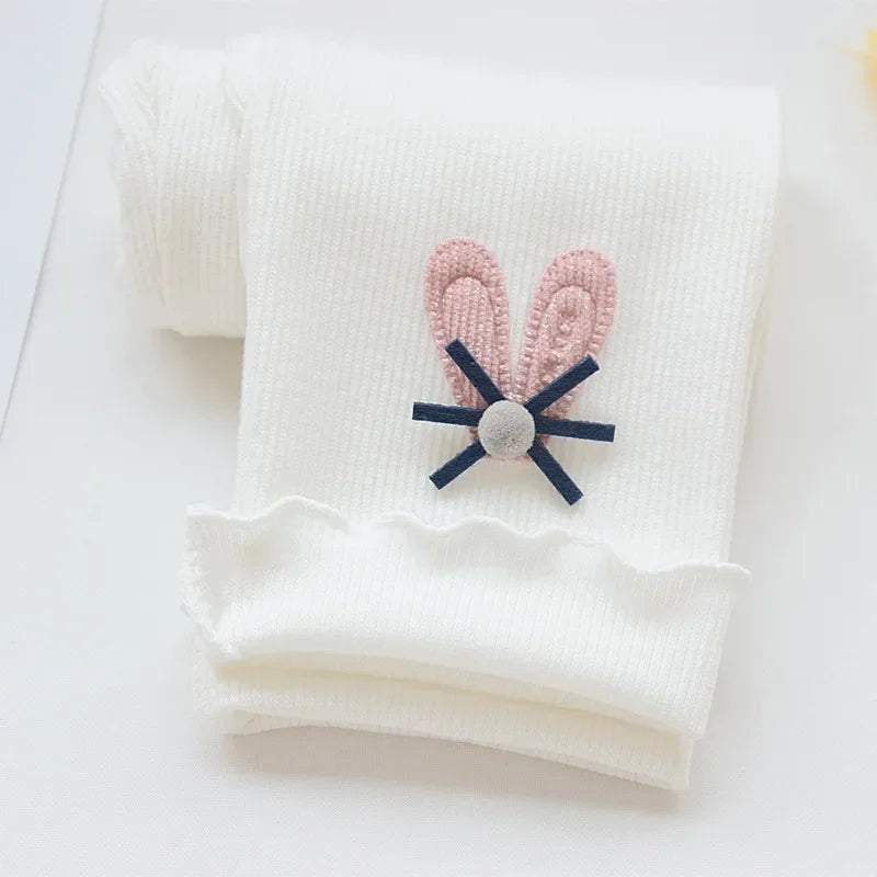 Girls Leggings baby 1-8 Years Old Cute Cotton Elastic Pants Skinny Print Cartoon Pattern Children Leggings Trousers Casual Pants