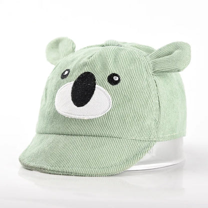 Cartoon Bear Baby Duck Tongue Hat Boy Girl Sunshade Peaked Cap Cotton Children Outdoor Visor Short Brim Baseball Hat