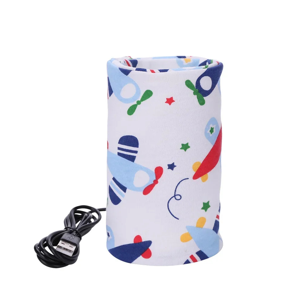 USB Milk Water Warmer Baby Nursing Bottle Heater Newborn Infant Portable Bottle Feeding Warmers Travel Stroller Insulated Bag
