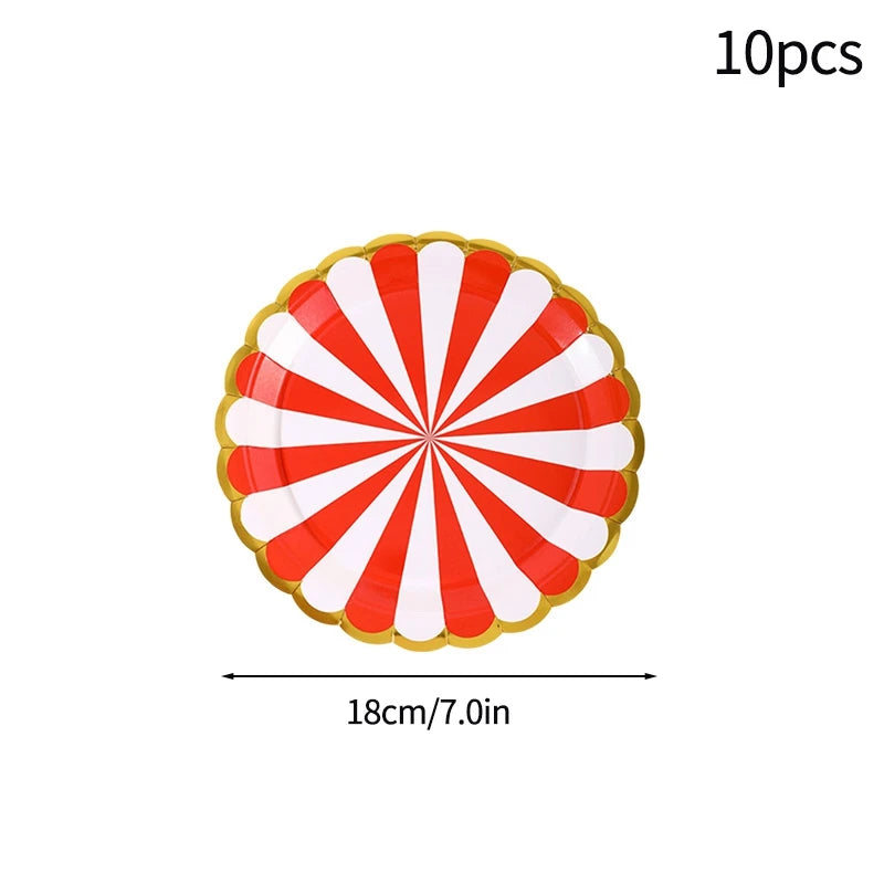 Birthday Decorations Party Paper Plates Cups Baby Shower Party Accessories Party Favors Gifts Plates for Party Supplies