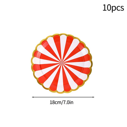Birthday Decorations Party Paper Plates Cups Baby Shower Party Accessories Party Favors Gifts Plates for Party Supplies