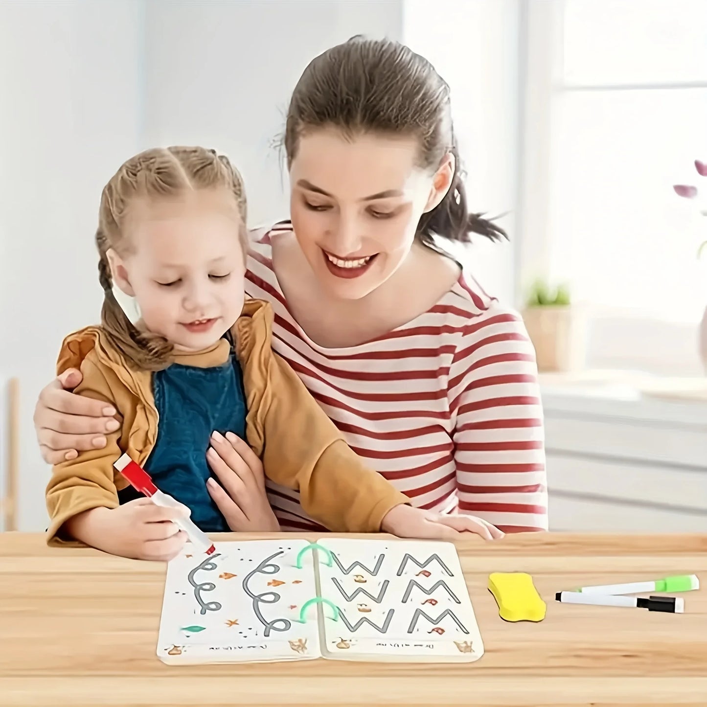 Toddler Pen Control Training Workbook Baby Magical Tracing Practice Copybook Reusable Writing Drawing Educational Picture Books