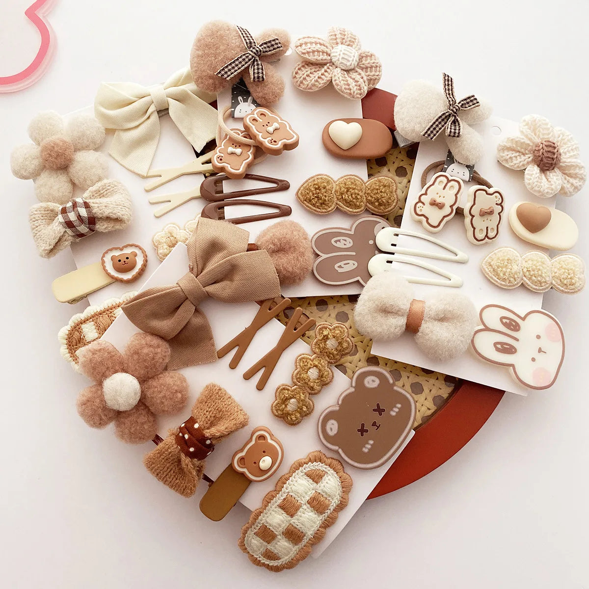 5/9Pcs/Set Cute Bows Hair Clips Hair Accessories For Girls Cartoon Animal Flower Hairpin Headdress Baby Hair Pins Birthday Gifts
