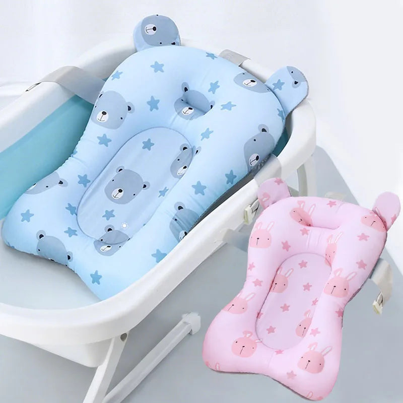 Baby Bear Shower Lying Down Stand Newborn Baby Bath Universal Soft Pillow Care Accessories