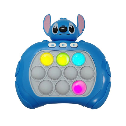 Stitch Smile Quick Push Game Pop Up Fidget Bubble Electronic Pop it Pro Game Lightweight Anti-Stress Toy Adult Children Gift