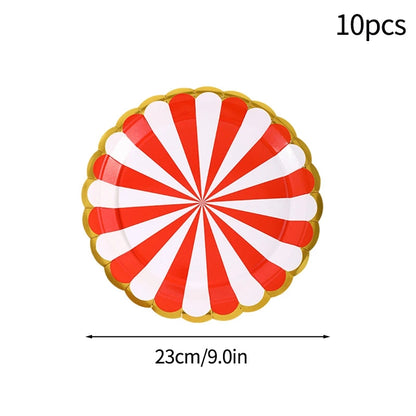 Birthday Decorations Party Paper Plates Cups Baby Shower Party Accessories Party Favors Gifts Plates for Party Supplies