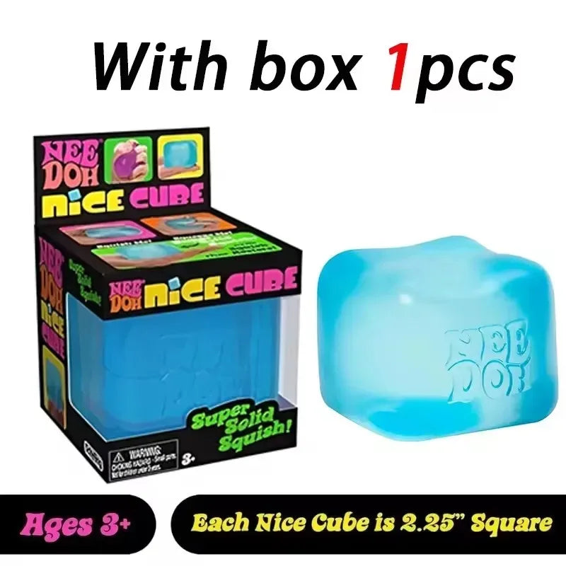 Squishy  Needoh Nice Cube Sensory Stress Reliever Fidget Tool Anti-Anxiety Relief Squeeze Kids Toy