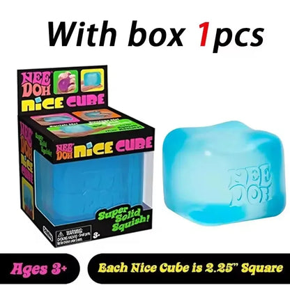 Squishy  Needoh Nice Cube Sensory Stress Reliever Fidget Tool Anti-Anxiety Relief Squeeze Kids Toy