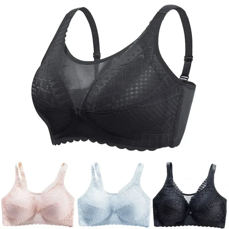 Front Button Maternity Nursing Bra Adjustable Comfortable Breastfeeding Bra