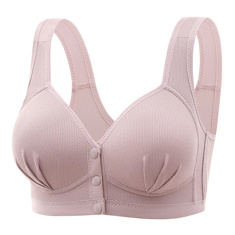 Maternity Bra Wire Free Front Closure Breastfeeding Nursing Bra