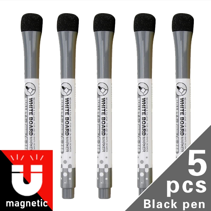 1 Set School Classroom Supplies Magnetic Erasable Whiteboard Pens