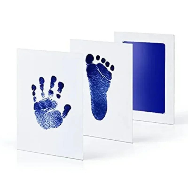 Newborn Baby DIY Hand And Footprint Kit Ink Pads Photo Frame Handprint Toddlers Souvenir Accessories Safe Clean Baby Shower Gift