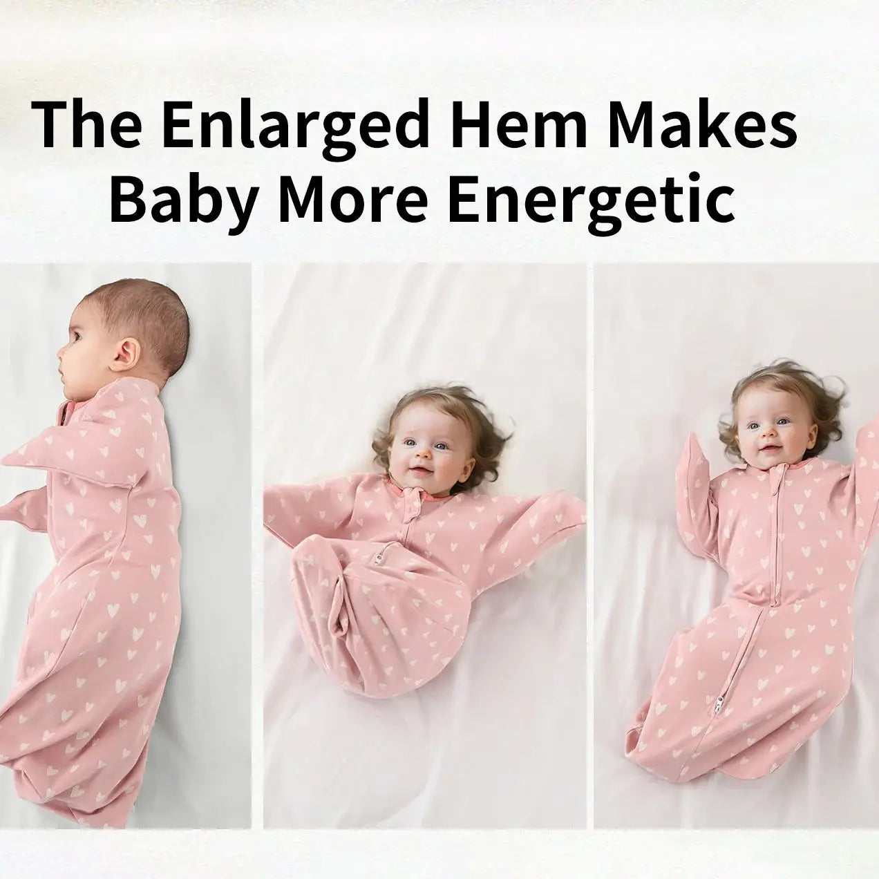 INSULAR Infant Hugging Blanket Soft Sleeping Bag All Cotton Sleep Sack Anti-startle 0-1Y