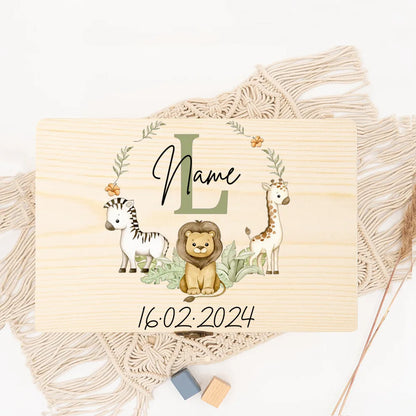Personalized Baby Wooden Memory Box Newborn Birth Stats Boxes Custom Name Infant Keepsake Box Umbilical Cord Boxbaby Shower Gift
