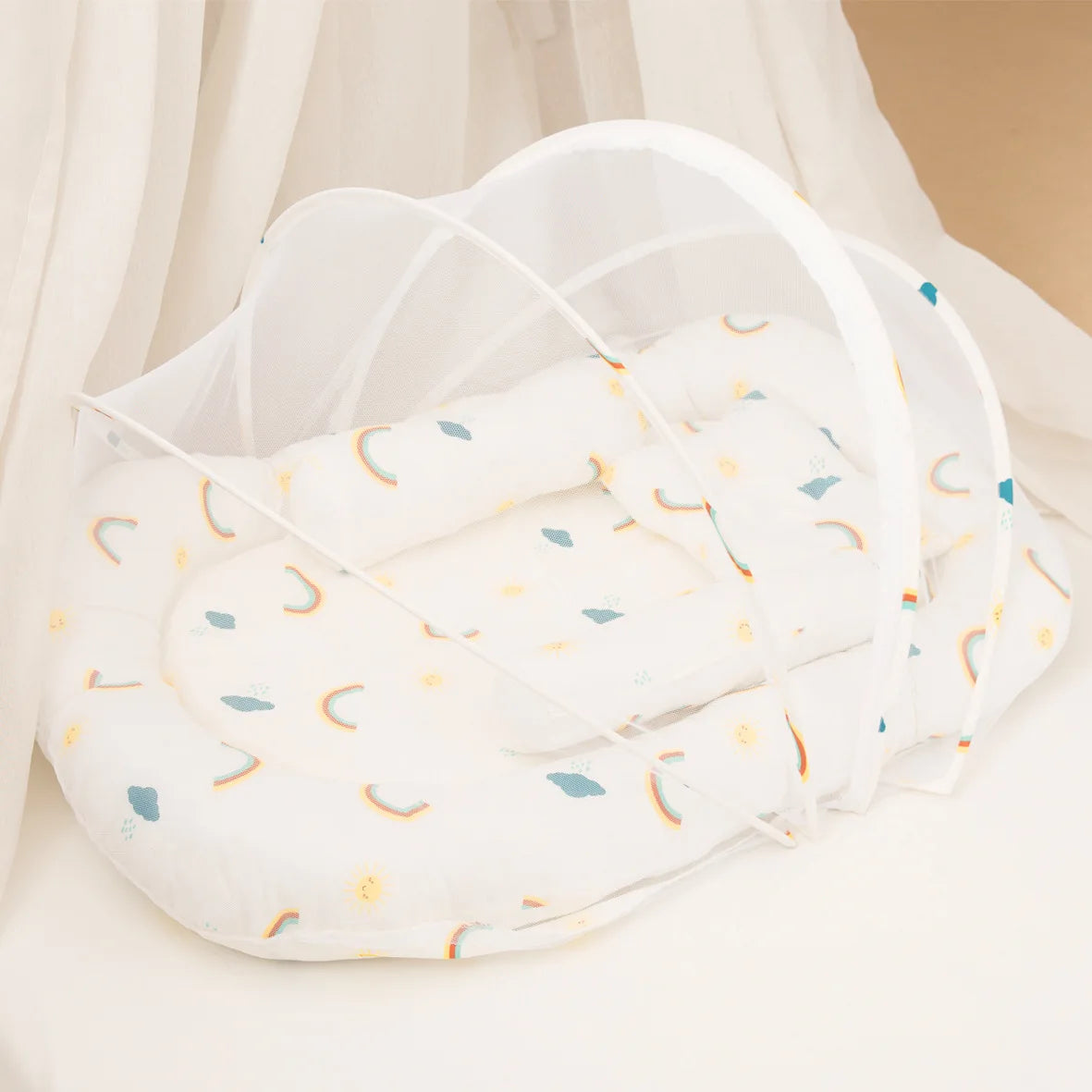 Foldable Babynest Bassinet Infant Sleeping Children's Bed with Mosquito Multi-Function Travel Baby Nest Portable Baby Bed Crib