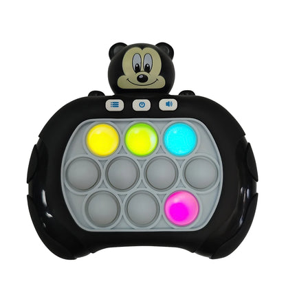 Quick Push Game Pop Up Fidget Bubble Electronic Pop it Pro Game Pikachu Stitch Spider Man Light AntiStress Toys For Kids Gift