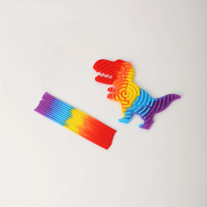 1pc Sensory Activity Board + 11pcs Silicone Strips Multifunctional Sensory Activity Board - Silicone Ventilated Toy For Social-E
