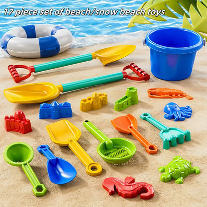 Children's beach toy set for boys and girls to play with sand, snow, water, outdoor gardening, digging soil, digging