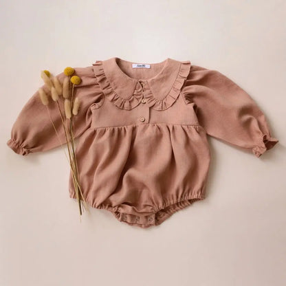 Vintage Floral Baby Girl Romper Spring Baby Girl Clothes