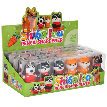24 Pcs Cute Cartoon Capybara Shape Children's Pencil Sharpeners Primary School Student Stationery