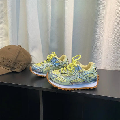 Toddler Kids Orbit Metallic Running Sneaker Children Casual Fashion Trainers Boys Girls Sports Walking Glowing Tennis Shoes