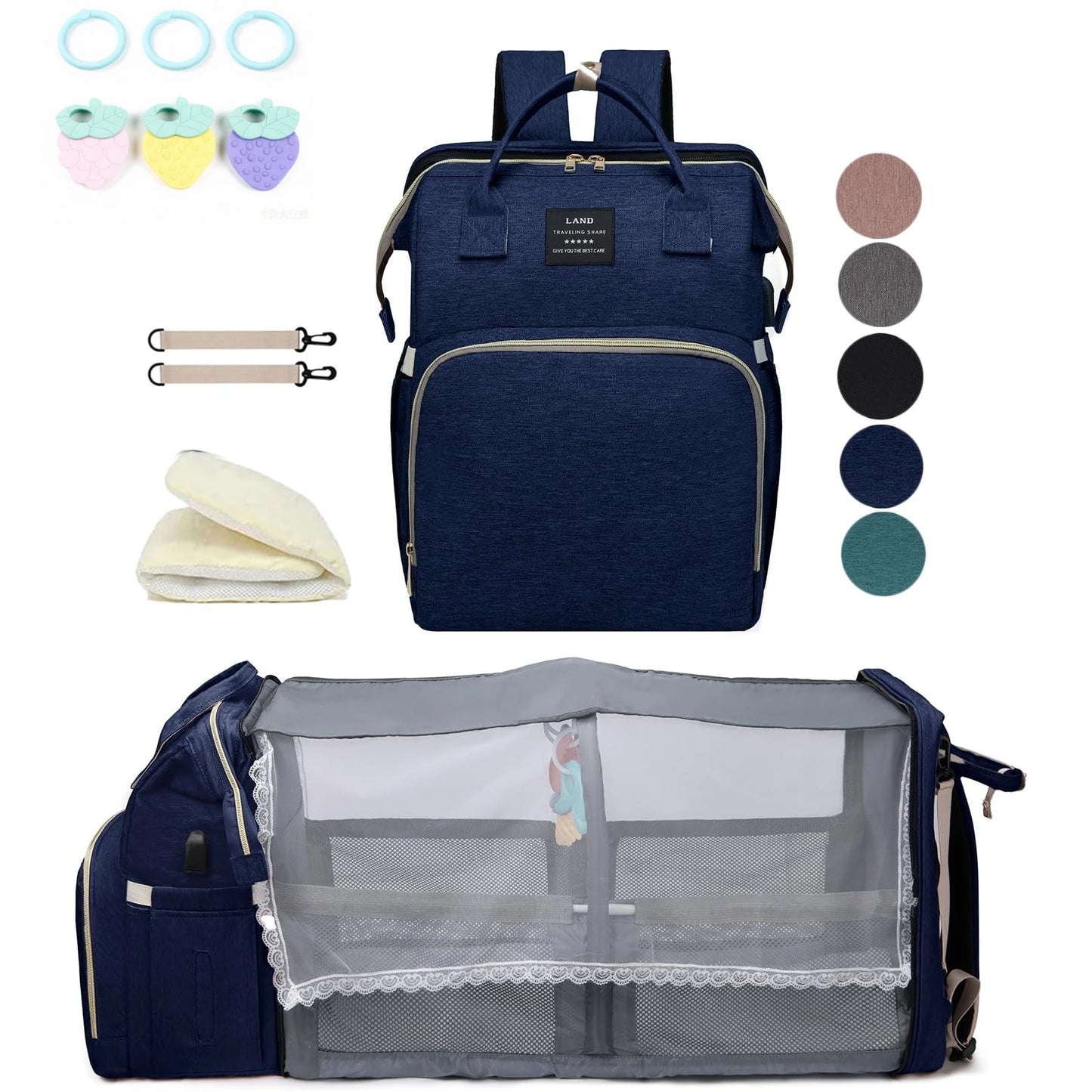 Mommy Bag Lightweight Portable Folding Large-capacity Travel Maternity Bags