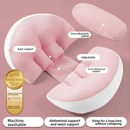 Maternity Pregnancy Pillow U Shape Full Body Support for Side Sleepers Back Pain Relief Comfortable