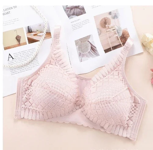 Front Button Maternity Nursing Bra Adjustable Comfortable Breastfeeding Bra