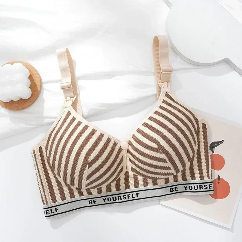 Maternity Bras Wire Free Nursing Bra Prevent Sagging Breastfeeding Women's Breathable Bra