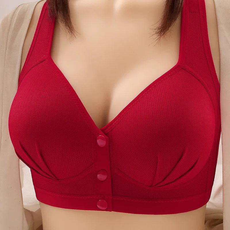 Maternity Bra Wire Free Front Closure Breastfeeding Nursing Bra
