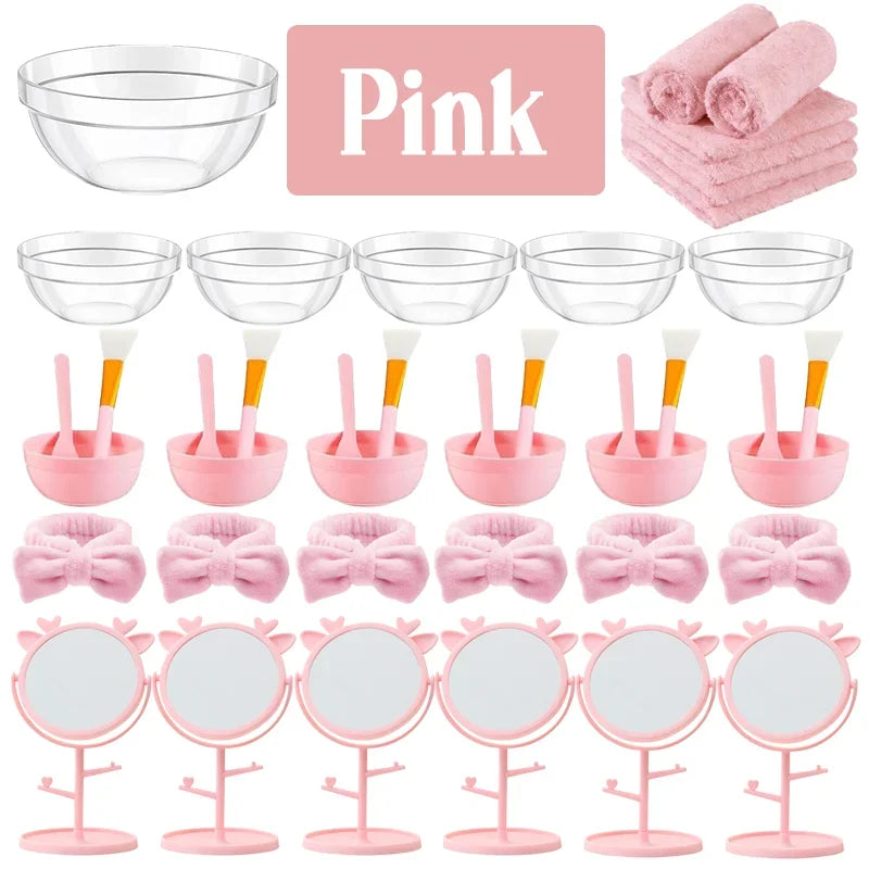 6/8/10/12/14/16Sets Spa Party Supplies for Girls Birthday Party DIY Kids Birthday Party Supplies Favors