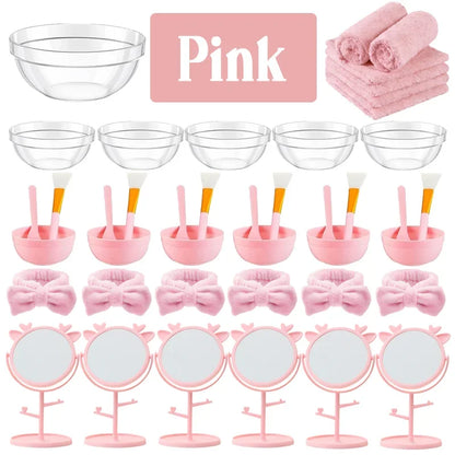 6/8/10/12/14/16Sets Spa Party Supplies for Girls Birthday Party DIY Kids Birthday Party Supplies Favors