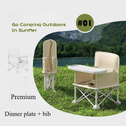 Outdoor Beach Chairs Portable Travel Folding Kids with Feeding Chair