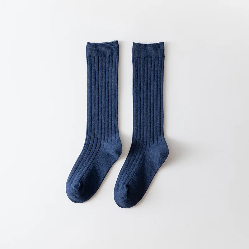 0-12Y Boys and Girls Cotton Socks Knee High