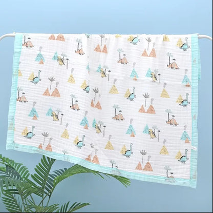110x110cm 120x150cm 6 Layer Muslin Boy Girl Kids Children Sleep Blanket Swaddle Bath Towel 100% Cotton Newborn Wrap Baby Blanket