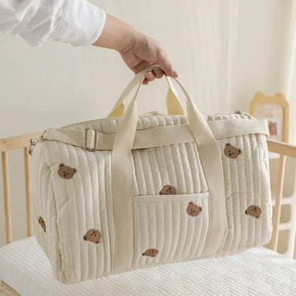 Mommy Bag Bear Maternity Pack Baby Diaper Bag Stroller Nappy Organizer Portable Luggage Tote Bags Travel Changing Messenger Bag