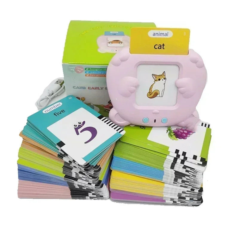 Learning Machine for Kid Talking Flash Cards Kindergarten Kids Language Electronic Audio Book Learn English