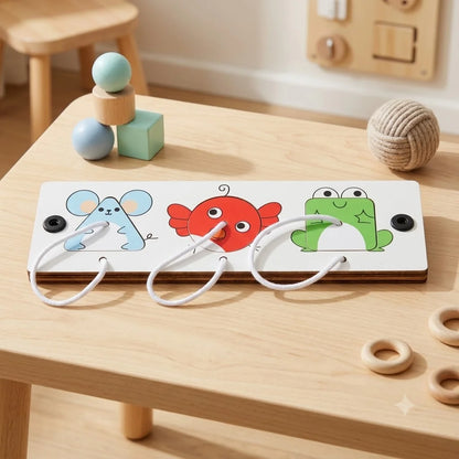 DIY Montessori Busy Board Accessories Set Wooden Sensory Activity Toys Gear Switch LED Light Drum Beads Educational Learning Toy