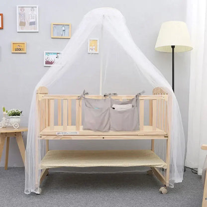 Baby Bed Hanging Storage Bags Cotton Newborn Crib Organizer Toy Diaper Pocket for Crib Bedding Set Accessories Nappy Store Bags