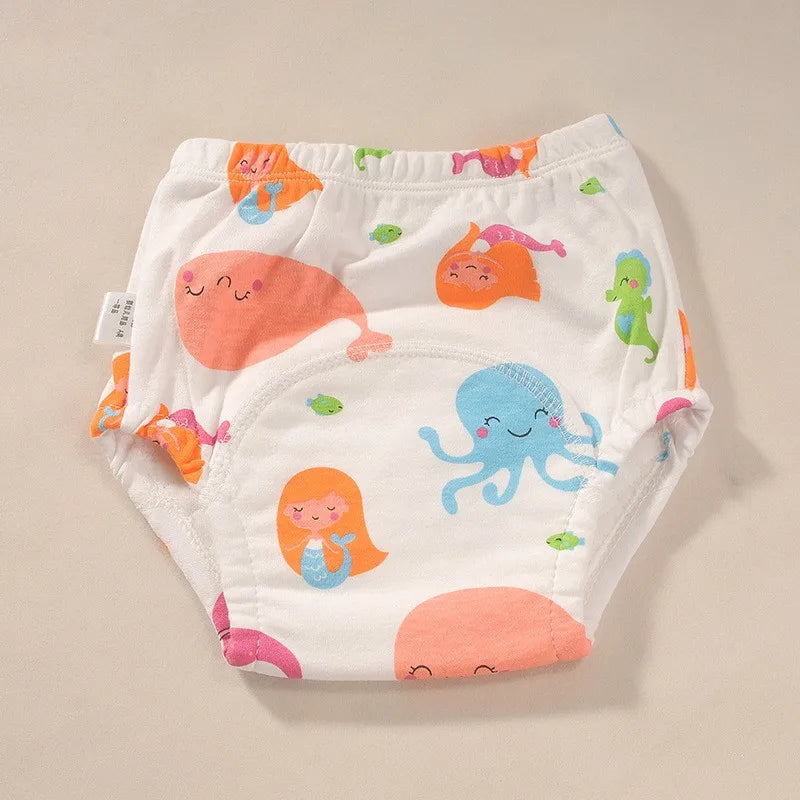 Newborn Training Pants Baby Shorts Solid Color Washable
