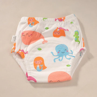 Newborn Training Pants Baby Shorts Solid Color Washable