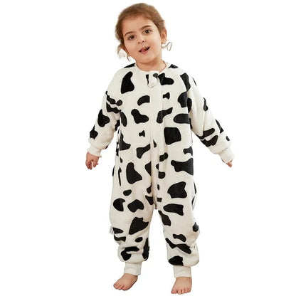 MICHLEY Flannel Children Pajamas Warm Winter for Girls Boys Kids 1-6T