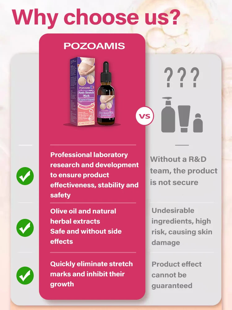 Body essential oil suitable for pregnant women, remove stretch marks, moisturize and soothe skin