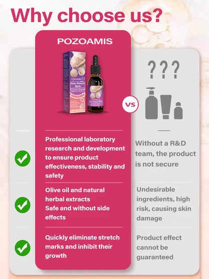 Body essential oil suitable for pregnant women, remove stretch marks, moisturize and soothe skin