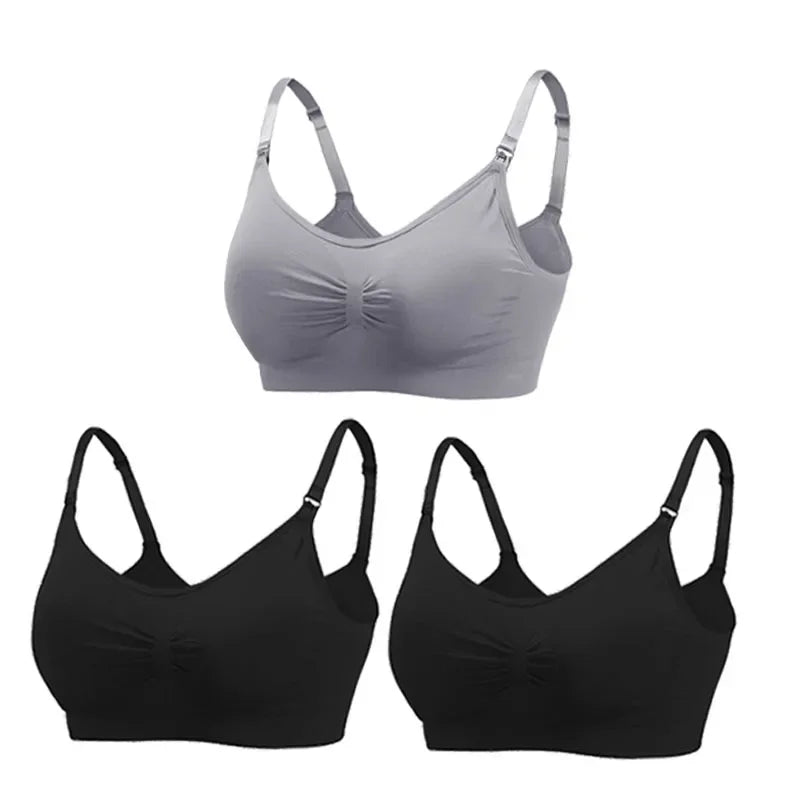 3PC/lot Maternity Nursing Bras Cotton Breastfeeding & Pregnant Moms