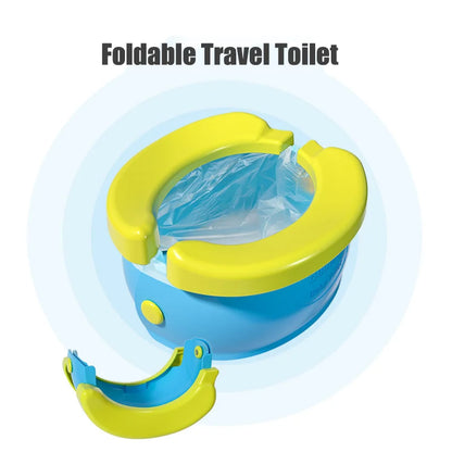 Portable Travel Baby Potty Foldable Children's Potty-Training Seat Easy to Clean Toilet Seat Boys and Girls