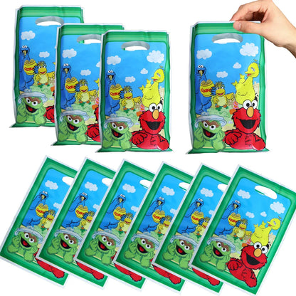 Cartoon Sesames Street Birthday Party Decorations Balloons Plate Cup Banner Tableware Set for Baby Shower Party Favors Kids Gift