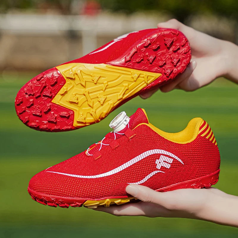 Kids Turf Soccer Cleats, Breathable Non-Slip Professional Outdoor for Boys Girls