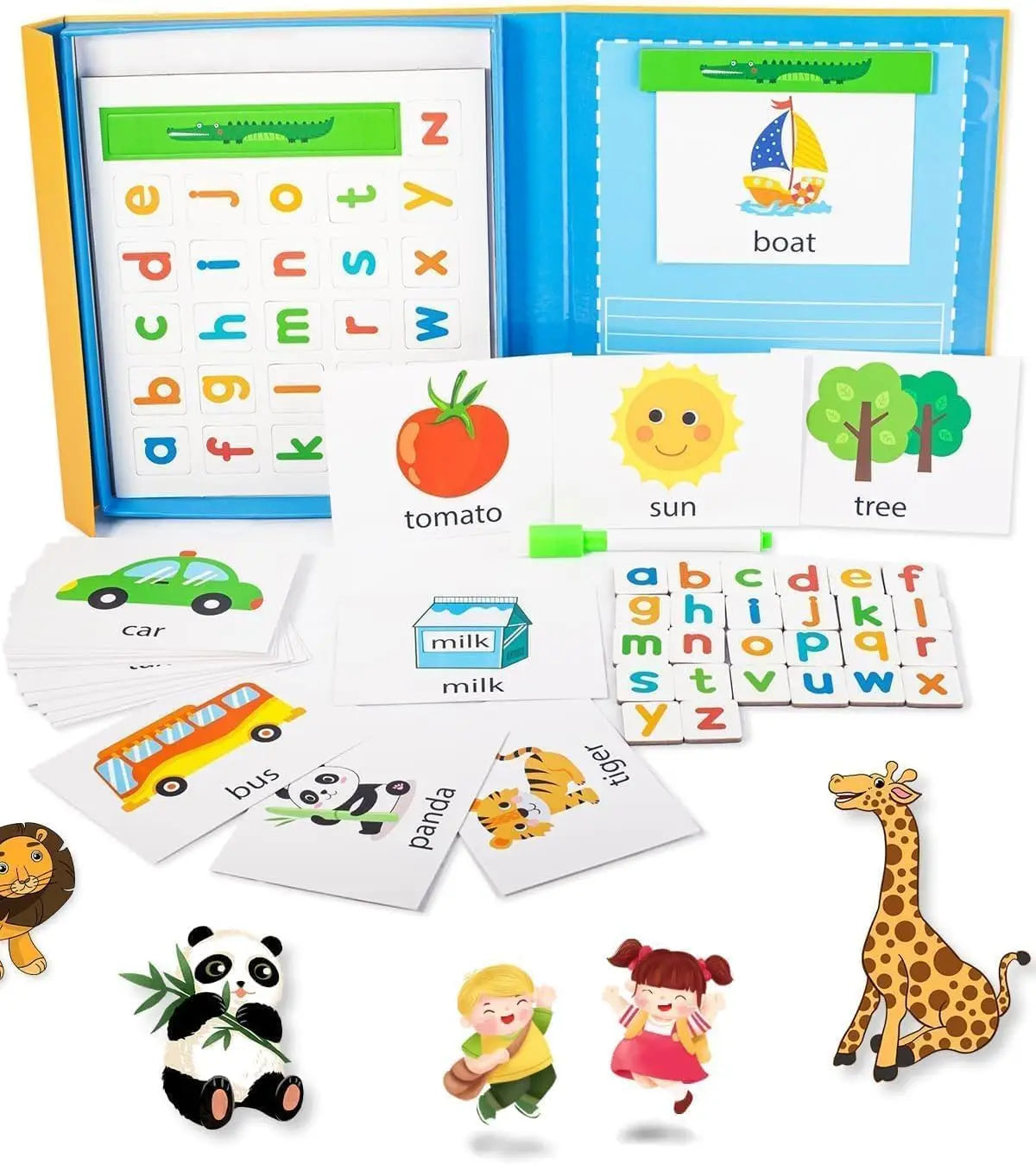 Letters and Numbers Set for Toddlers, 52Pcs Refrigerator Alphabet Magnets for Kids- Early Education